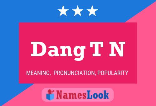 Dang T N 名字海报