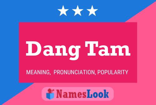 Dang Tam 名字海报