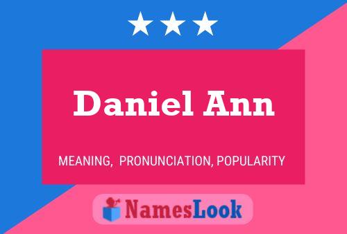 Daniel Ann 名字海报