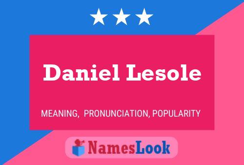 Daniel Lesole 名字海报