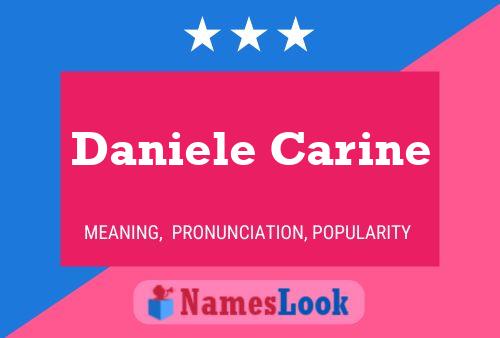 Daniele Carine 名字海报