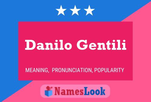 Danilo Gentili 名字海报