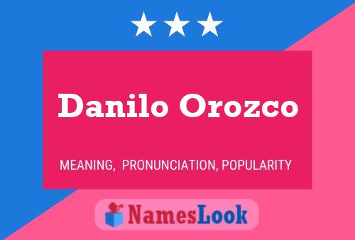 Danilo Orozco 名字海报