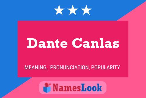 Dante Canlas 名字海报