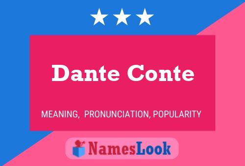 Dante Conte 名字海报