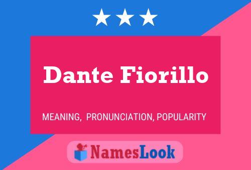 Dante Fiorillo 名字海报