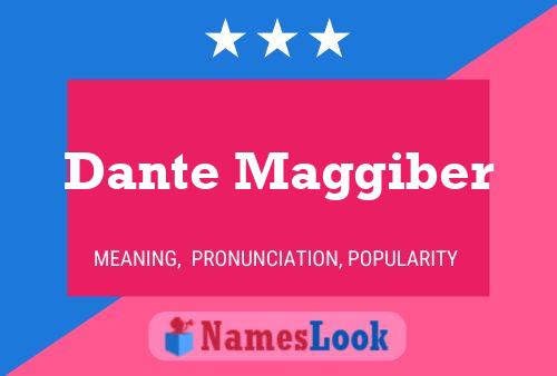 Dante Maggiber 名字海报