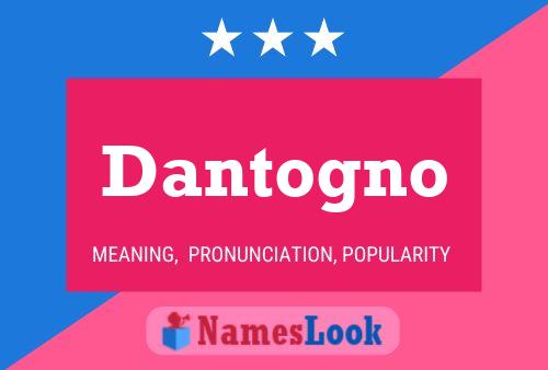 Dantogno 名字海报