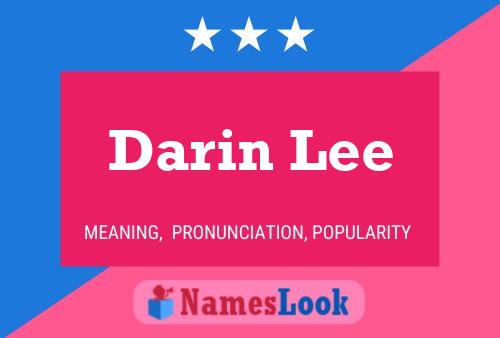 Darin Lee 名字海报