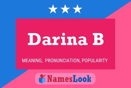 Darina B 名字海报