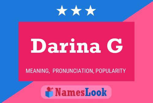 Darina G 名字海报