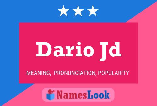 Dario Jd 名字海报