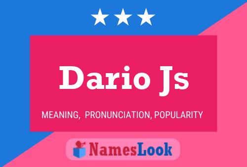 Dario Js 名字海报