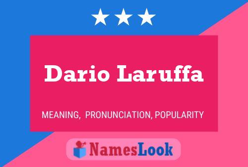 Dario Laruffa 名字海报