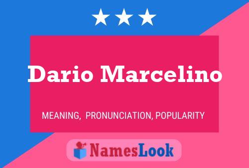 Dario Marcelino 名字海报