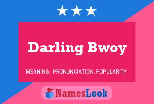 Darling Bwoy 名字海报