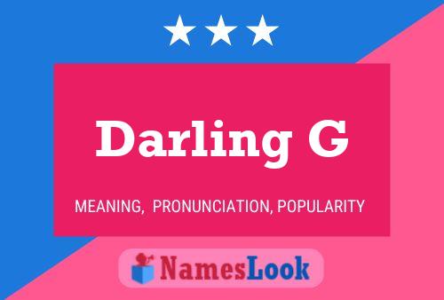 Darling G 名字海报