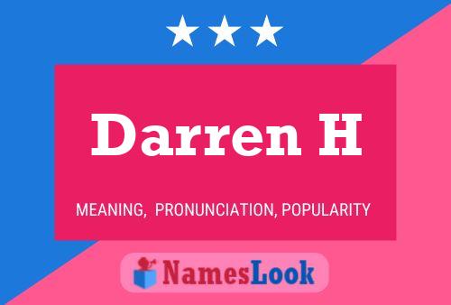 Darren H 名字海报