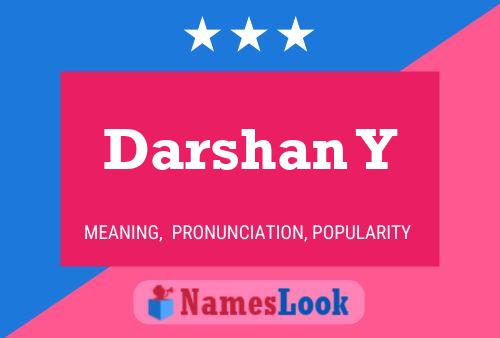 Darshan Y 名字海报