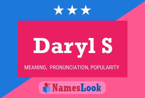 Daryl S 名字海报