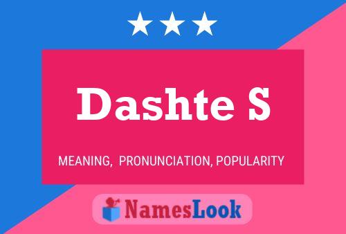 Dashte S 名字海报