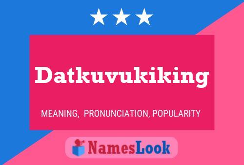 Datkuvukiking 名字海报