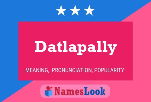 Datlapally 名字海报