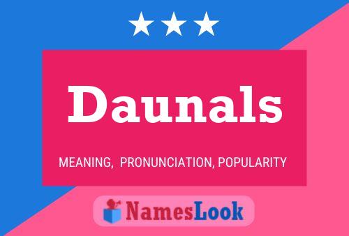 Daunals 名字海报