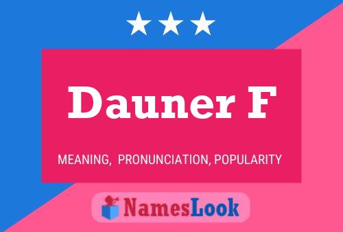 Dauner F 名字海报