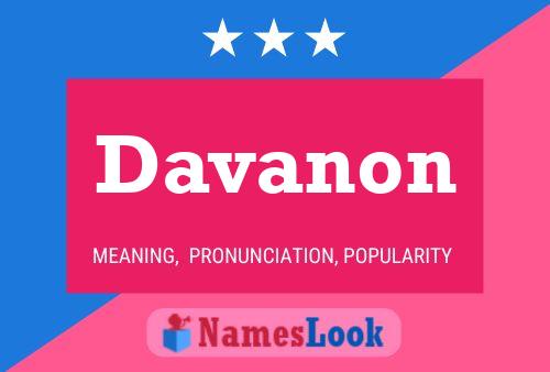 Davanon 名字海报