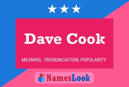 Dave Cook 名字海报