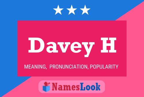 Davey H 名字海报