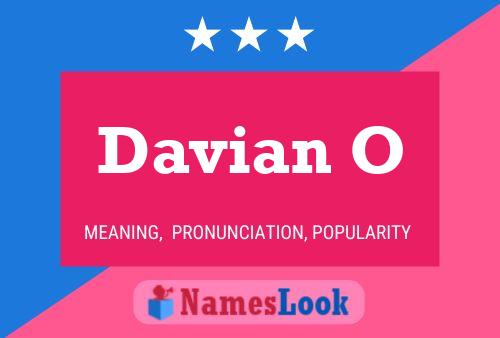 Davian O 名字海报