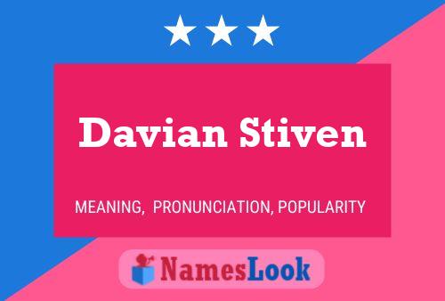 Davian Stiven 名字海报