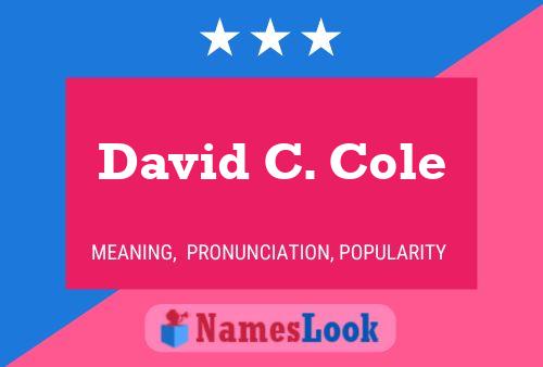 David C. Cole 名字海报