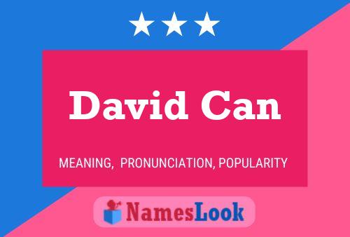 David Can 名字海报