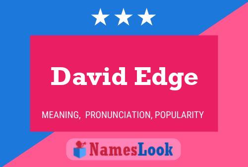 David Edge 名字海报