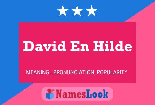 David En Hilde 名字海报