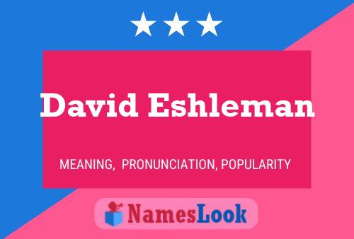 David Eshleman 名字海报