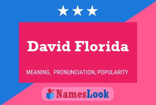 David Florida 名字海报