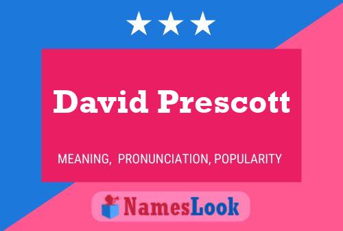 David Prescott 名字海报