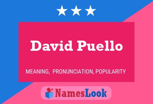 David Puello 名字海报