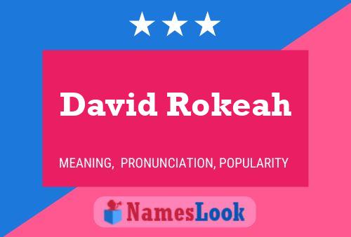 David Rokeah 名字海报