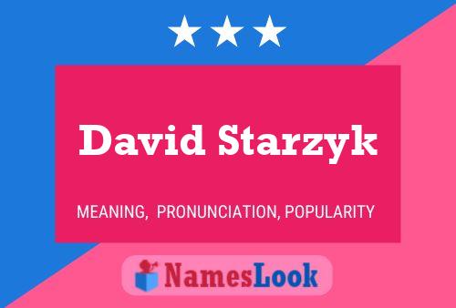 David Starzyk 名字海报