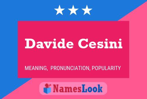 Davide Cesini 名字海报