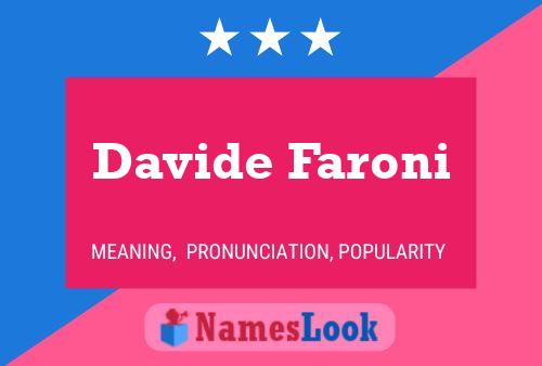 Davide Faroni 名字海报