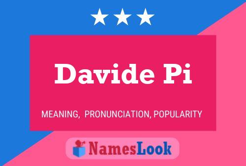 Davide Pi 名字海报