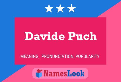 Davide Puch 名字海报