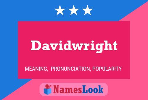 Davidwright 名字海报