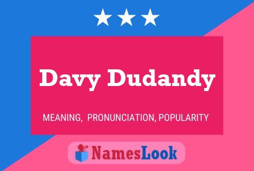 Davy Dudandy 名字海报